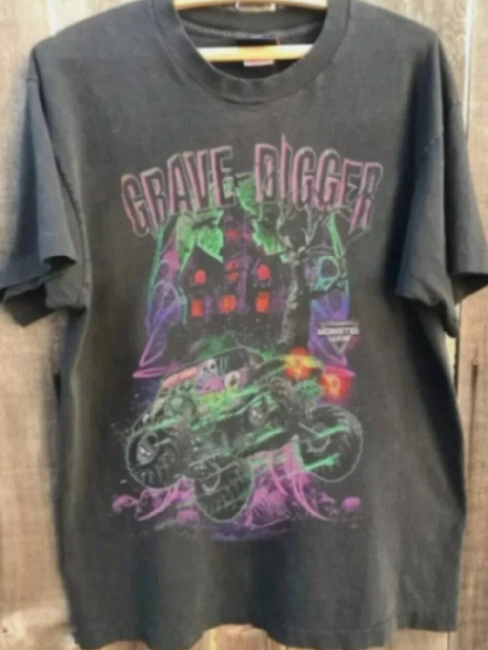 Vintage 1988 Off-Road Monster Truck Race Team Graphic T-Shirt Black Unisex
